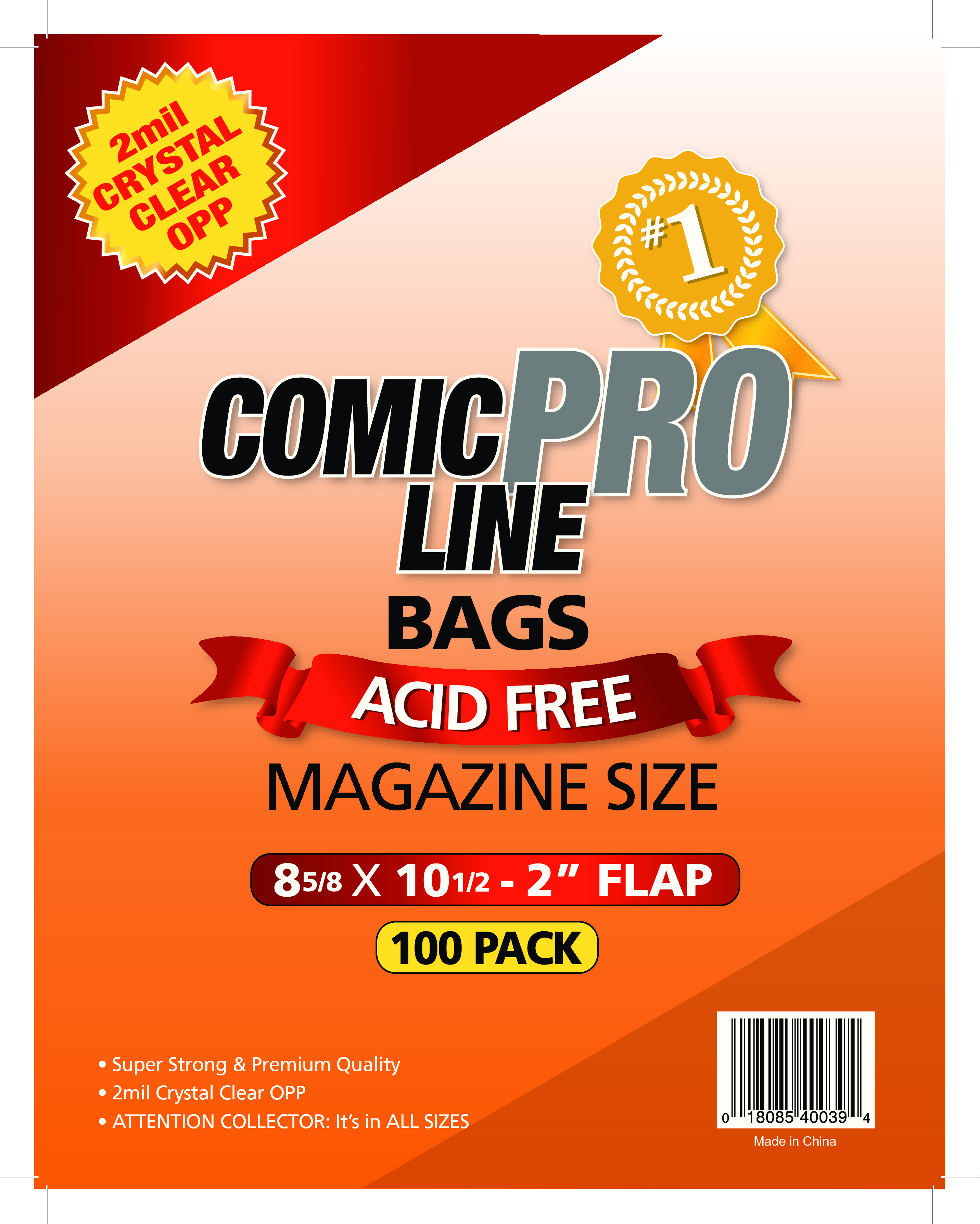 Magazine Size Comic Bags  ComicProLine Magazine Bags – Comic Pro Line